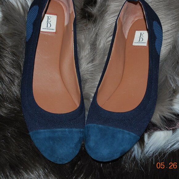 ED Ellen De Generes  Blue Flats - Picture 1 of 4